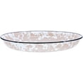 thumbnail image 2 of Golden Rabbit Enamelware - Set of 4-10" Pasta Plates (Taupe Swirl), 2 of 5