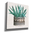 thumbnail image 2 of Epic Graffiti 'Cactus Mud Cloth Vase III' by Cindy Jacobs, Canvas Wall Art, 18"x18", 2 of 2