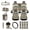 Aztec Wolf Dream Catcher, variant on Yuyamidu Aztec Ethnic Car Seat Cover Set of 15 Wolf Steering Wheel Cover Dream Catcher Seat Belt Pads Garbage Bag Air Vent Pocket Rearview Mirror Cover Car Coasters Keychain Fit for SUV Van Sedan
