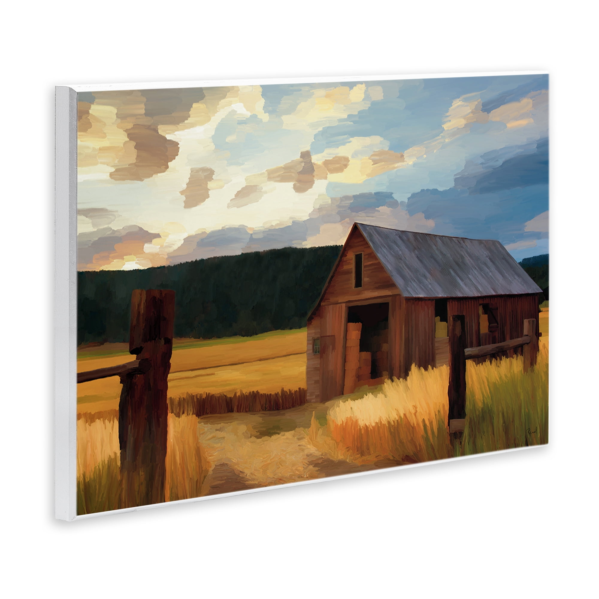 Stupell Industries Harvest Time Autumn Barn Wall Plaque Art, design by Renel Peters