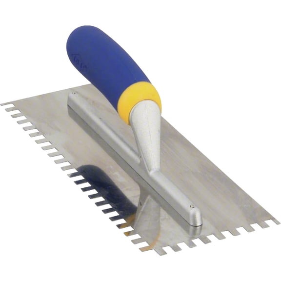 QEP Mega Grip Notched Trowel - Rustproof - 1/4 x 3/8 In