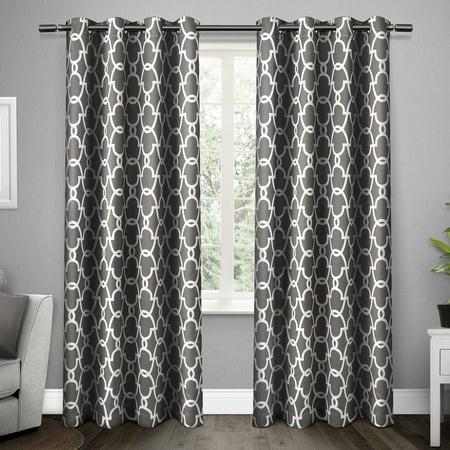 - Exclusive Home Curtains 2 Pack Gates Sateen Blackout Thermal Grommet Top Curtain Panels