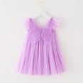 thumbnail image 2 of Dresses for Girls Toddler Fly Sleeve with Wing Holiday Dance Party Dresses Clothes Princess Dress Size 4 Y-5 Y, 2 of 5