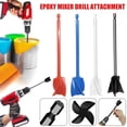 thumbnail image 5 of 1 Pcs Red Epoxy Mixer Paint Drill Attachment Paddle Consistency Liquids Resin Head Stirrer Spiral Blade Stirring Rod Tool, 5 of 5
