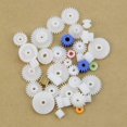 thumbnail image 4 of New 60pcs Type Plastic Shaft Single Double Reduction Crown Worm Gears DIY Robot, 4 of 4