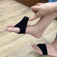 thumbnail image 4 of Womens Open Toe Half Socks Peep Toe Topper Sock for Sandal Mule Flip Flop Clogs Forefoot Liner Socks 5-9, 4 of 6