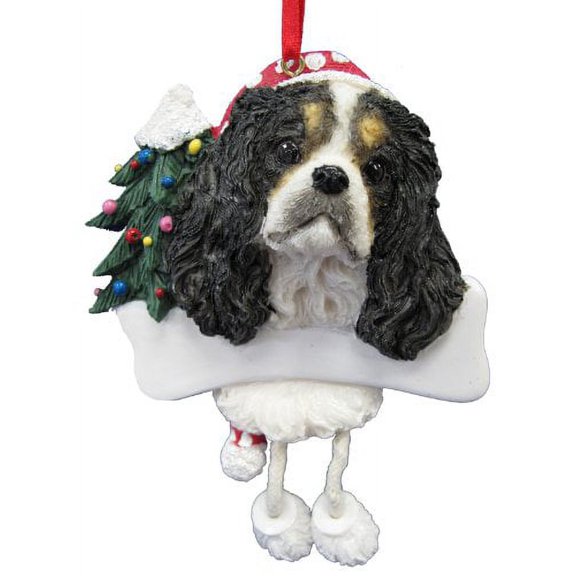 King Charles Ornament with "Dangling Legs" Hand Painted and Easily Personalized