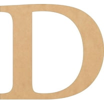 Wood MDF Letters, Unfinished 3'' Tall Times D, Wooden Craft Letter