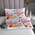 thumbnail image 3 of YST Starfish Bedspread Set - Ocean Marine Themed Quilt Set with 2 Pillowcases, King, 3 of 3