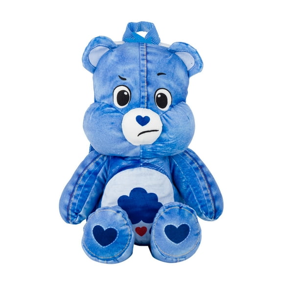 Fast ForwardCare Bears Grumpy Bear Plush Backpack, 15 Inches, Blue, 86712
