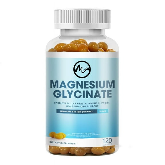 500mg Magnesium Complex Capsules，Magnesium Supplement Support Stress Relief, Sleep, Heart Health, Nerves, Muscles, and Metabolism, 120 Capsule