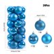 thumbnail image 3 of Decoración del árbol de Navidad Bolas de Navidad reutilizables, irrompibles, 4cm, decoración del hogar para bodas, 24 Uds. (azul lago), 3 of 6