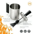 thumbnail image 5 of Outset Stainless Steel Grill Basting Cup and Sauce Brush, 5 of 6