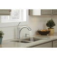 thumbnail image 4 of Moen Kinzel Spot Resist Stainless One-Handle Low Arc Pullout Kitchen Faucet with Soap Dispenser, 4 of 5