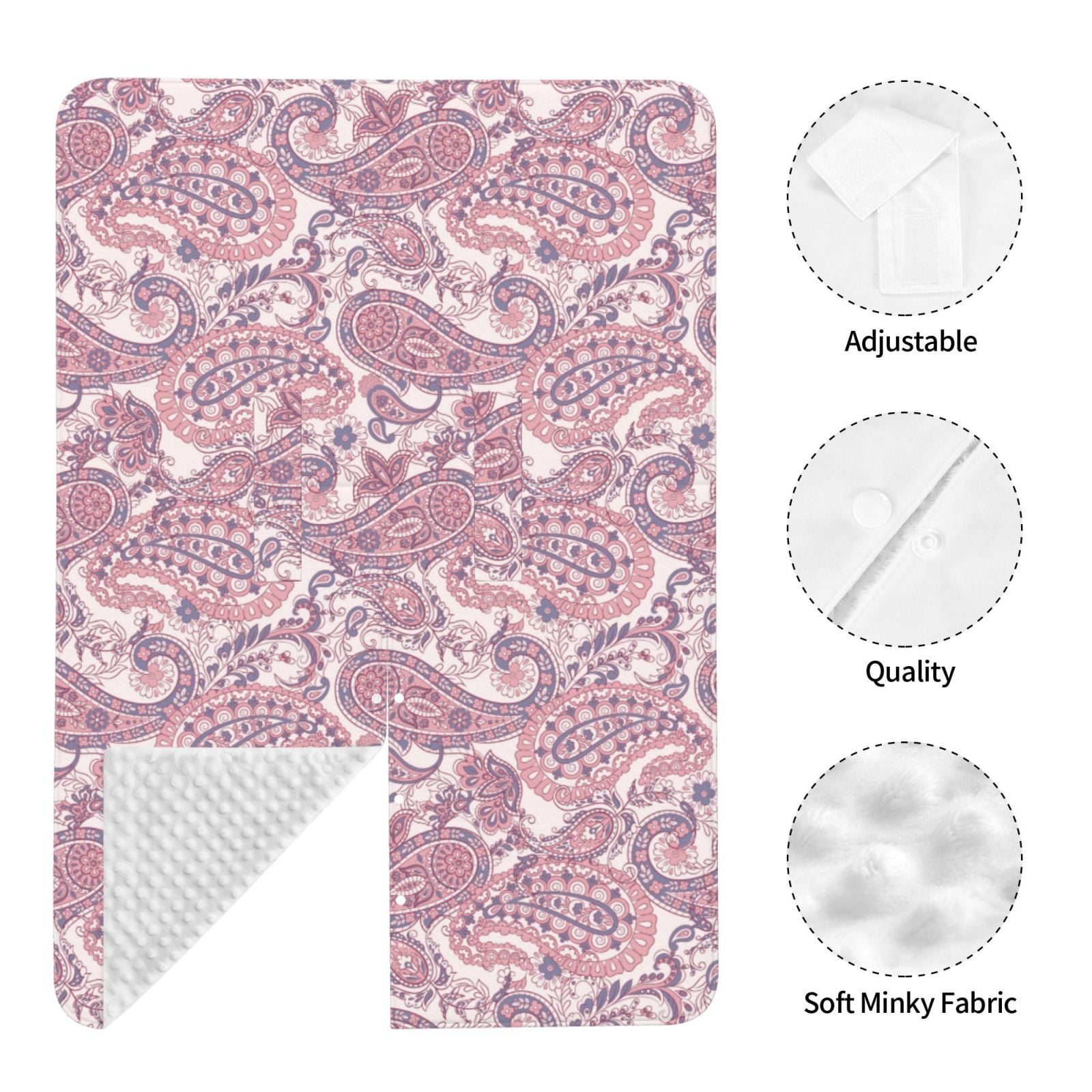 Car Seat Cover Baby - Pink Paisley Breathable Infant Car Seat Cover for Baby Carseat, Lightweight Comfort Baby Essentials Must Haves Newborn Stuff for Girl Boy