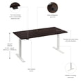 thumbnail image 6 of Move 60 Series 60W Adjustable Standing Desk in Black Walnut - Engineered Wood, 6 of 7