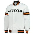 thumbnail image 2 of Men's-Starter  White Cincinnati Bengals Scout Full-Snap Varsity Jacket, 2 of 3