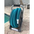 SWIMMING POOL FLEX HOSE REEL WITH HANDLE W/OUT HOSE