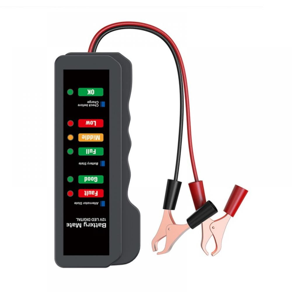 Auto Car Battery Tester Scanner BM310 12V Test 6 LED Display Analyzer Alternator 