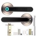 thumbnail image 1 of Cerradura de puerta con huella dactilar, cerradura de manija con contraseña inteligente para TUYA Smart APP Home Hotel OfficeBlack, 1 of 9