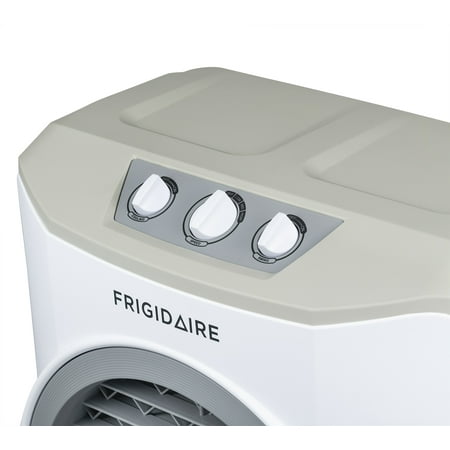 NewAir - Frigidaire Indoor and Outdoor Evaporative Cooler, 1650 CFM with Oversized 10.6 Gallon Water Tank and Easy-Glide Casters - White
