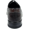 thumbnail image 4 of Stacy Adams Mens Dayton Burgundy Shoes Wing Tip  Ostrich Print Shiny 00375-05, 4 of 7