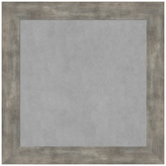 Amanti Art Marred Pewter Framed Magnetic Board 15 x 15 in.