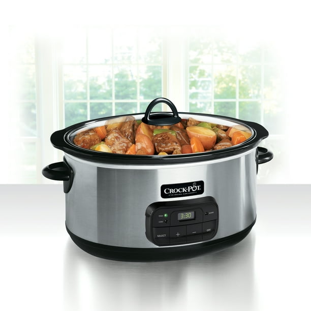Crock-Pot 8 Quart Programmable Stainless Steel Slow Cooker