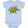 thumbnail image 3 of Inktastic Easter Bunny Stegosaurus with Eggs and Pink Ears Boys or Girls Baby Bodysuit, 3 of 5