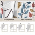 thumbnail image 3 of Pastoral Botanical Kitchen Window Curtains, Swag Curtains Valance for Bedroom Living Room Bathroom, Spring Summer Floral Farmhouse Rod Pocket Window Treatment Curtain Block Drapes 2 Panels 28"x36", 3 of 9