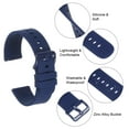 thumbnail image 6 of Uxcell Silicone Watch Bands, 20mm Watch Strap Zinc Alloy Buckle Quick Release, Navy Blue, 6 of 6