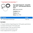 thumbnail image 2 of Rear Caliper Repair Kit - Compatible with 1997 - 2004 Mitsubishi Montero Sport 1998 1999 2000 2001 2002 2003, 2 of 2