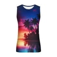 thumbnail image 3 of WAVSUF Summer Sports Tank Tops for Mens Quick Dry Vest Muscle Gym Undershirts Tank Printed Round Neck Tops Hawaiian shirt Sleeveles Pullover Blue Size L, 3 of 4