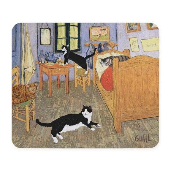 CafePress - Vincent's CATS Mousepad - Non-slip Rubber Mousepad, Gaming Mouse Pad