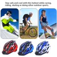 thumbnail image 2 of Red WhiteAdult Bike Helmet Mountain Bike Moldeado integralmente para bicicleta Ciclismo Hombres Mujeres, 2 of 5