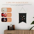 thumbnail image 2 of OULII Wall Hanging Banner Pin Wall Display Banner Black Canvas 1Pack, 2 of 8