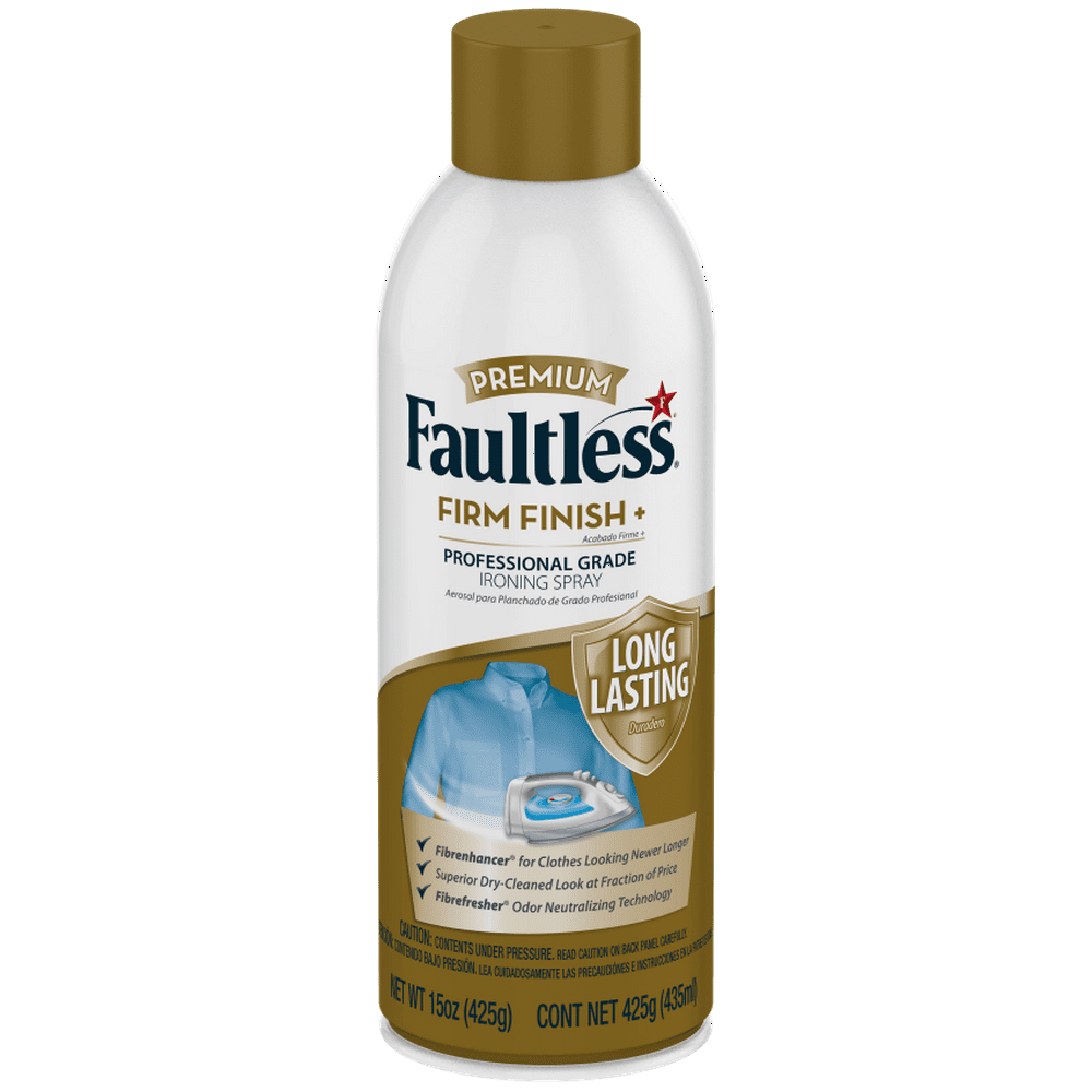 Faultless Premium Firm Finish+ Ironing Spray, 15 oz Can