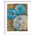 thumbnail image 2 of Art.com Pretty Blue Dahlias 1 Art Print by Vera Hills, White Frame Wall Art, 17" x 21", 2 of 5