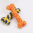 thumbnail image 4 of Pet Rope Toy Bone Shape Teeth Cleaning Interactive Dog Chew Rope Pet Bite Toy, 4 of 7