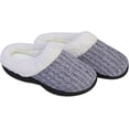 thumbnail image 4 of Roxoni Women's House Slippers Knit Fleece Lined Cozy Clog House Shoes, 4 of 6