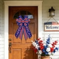 thumbnail image 5 of Qiweii Independence Day Bow Decor 12X20 Inch Patriotic Ornament for Home and Party, 5 of 6