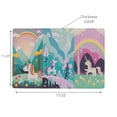 thumbnail image 2 of Plastic Placemat Unicorn With Rainbow - Set of 12, 2 of 3