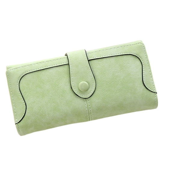 Fashion Women PU Clutch Long Matte Wallet Credit Card Holder Purse Handbag Phone Bag