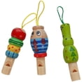 thumbnail image 2 of 1pc Infant Whistling Wooden Random Color Cartoon Animal Whistle Educational Music Instrument, 2 of 5