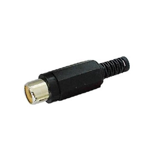 Velleman CA054B Black RCA Plastic Phono Jack