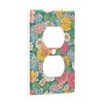 thumbnail image 2 of Yayeee Duplex Wall Plate 1-Gang 4.5"x2.7" Home Receptacle Light Switch Decorative Outlet Cover, Floral Pattern, 2 of 7