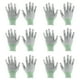 thumbnail image 1 of Guantes antiestáticos ESD Uxcell de 6 pares, 20 cm, alta resistencia, fibra de carbono, guantes para computadora (medianos), verdes, 1 of 5