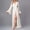 White, variant on Naittoop Sexy Long Robes for Women Fuzzy Trim Decor Long Sleeve Sleep Robes Sheer Lingerie Tie Waist Nightgowns