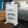 thumbnail image 6 of OUNONA Movable Rolling Bookcase Multi-layer Rack Multi-Purpose Organizer Bookshelf, 6 of 8