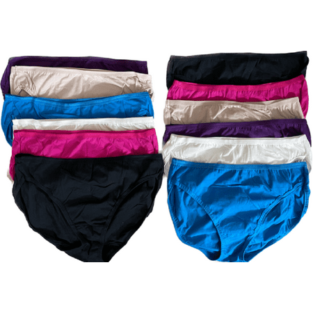 

12 PACK Fruit of the Loom Signature Cotton Bikini Panties Assoerted Colors 8